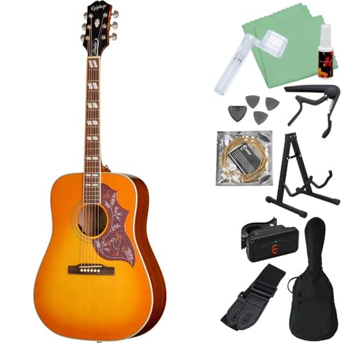 Epiphone アコースティックギター ブラウン カバー付き Amazon | Epiphone Lil Tex Travel Acoustic Faded Cherry ミニ